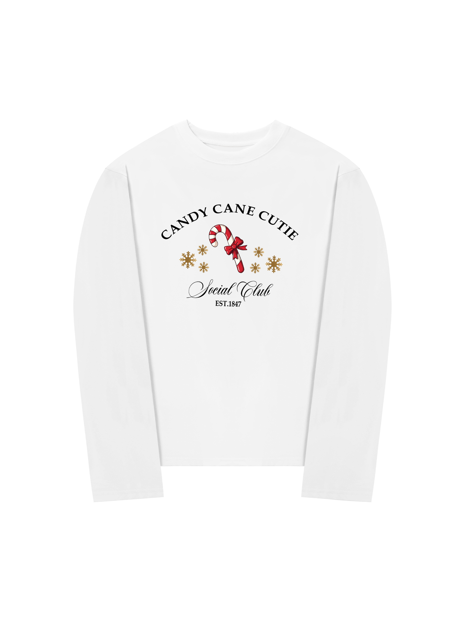 Áo Thun Dài Tay Candy Cane Cutie