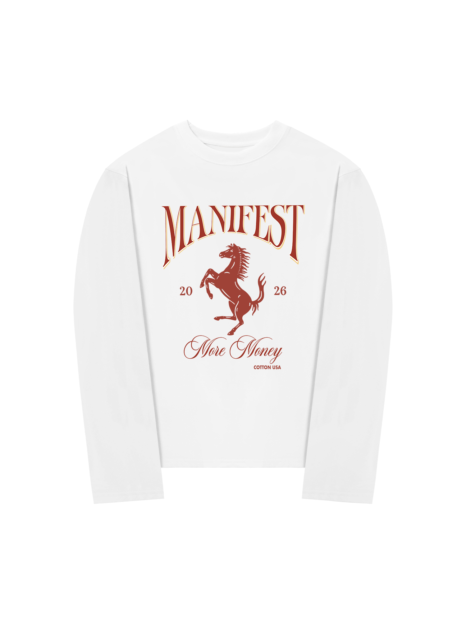 Áo Thun Dài Tay Manifest 2026 More Money