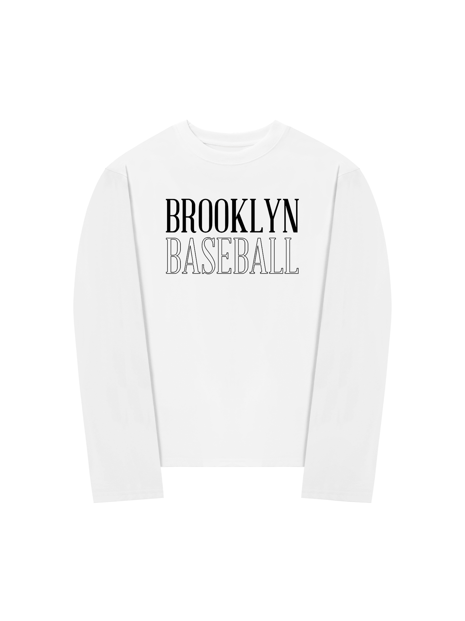 Áo Thun Dài Tay Baseball Basic Brooklyn