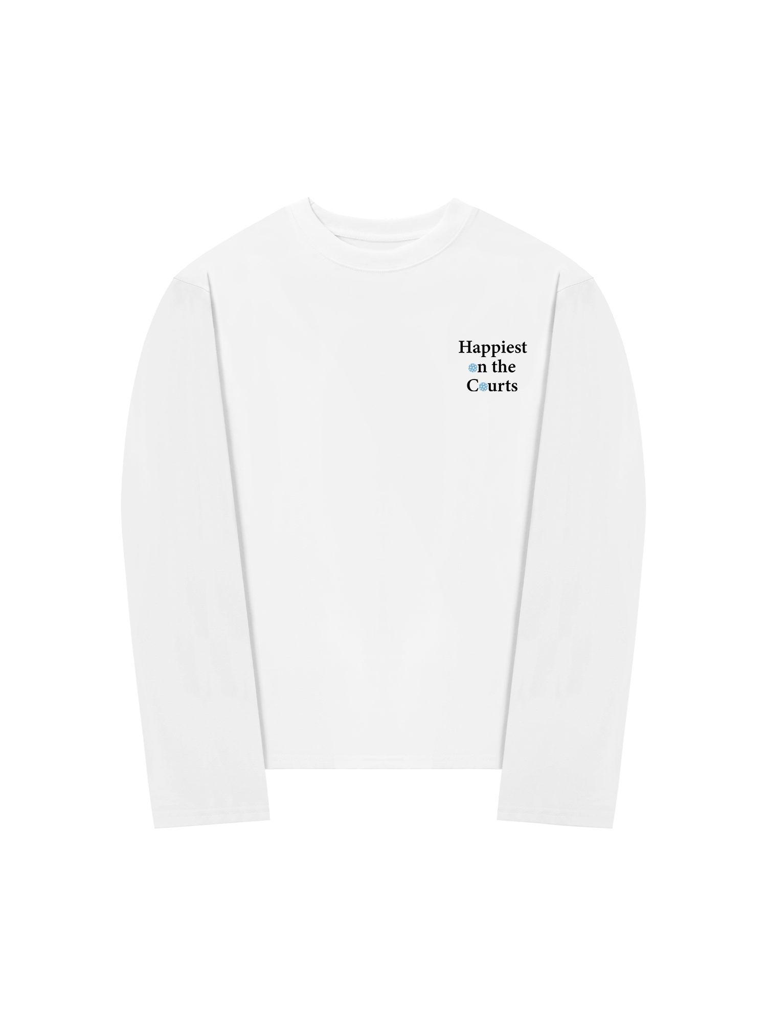 Áo Thun Dài Tay Pickleball Happiest on the Courts