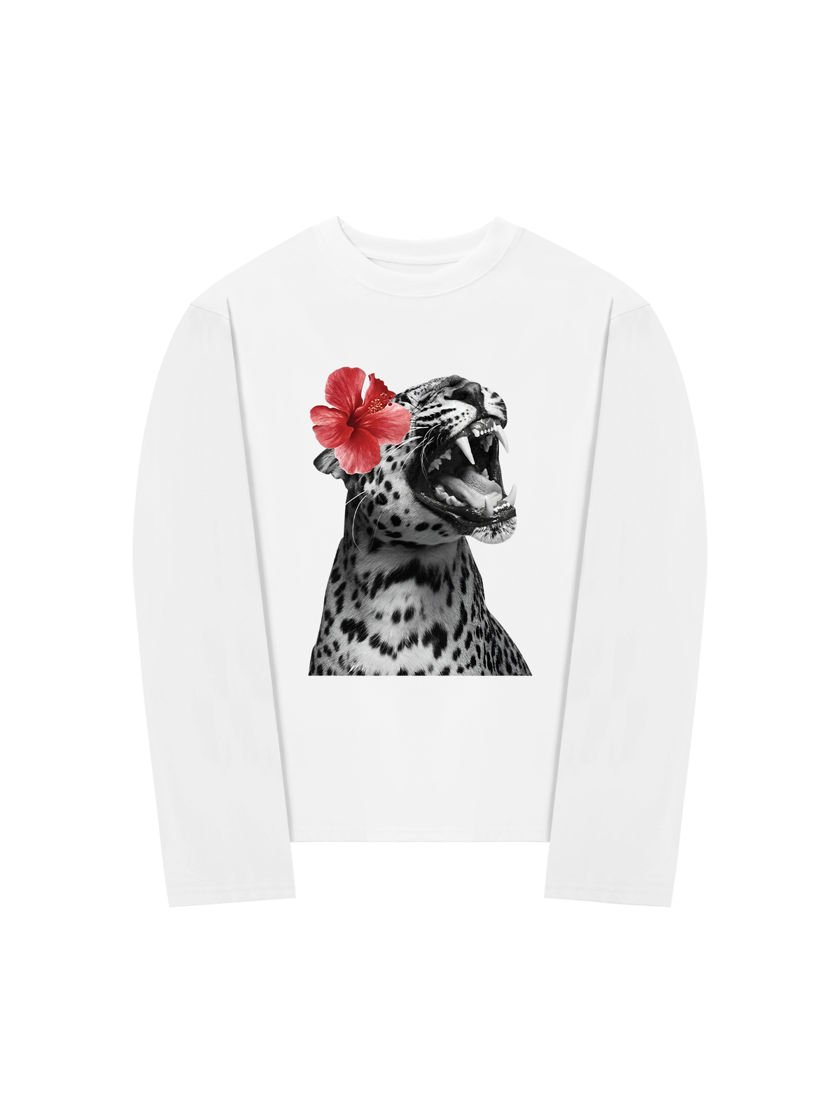 Áo Thun Dài Tay Urban Leopard Roar Flower