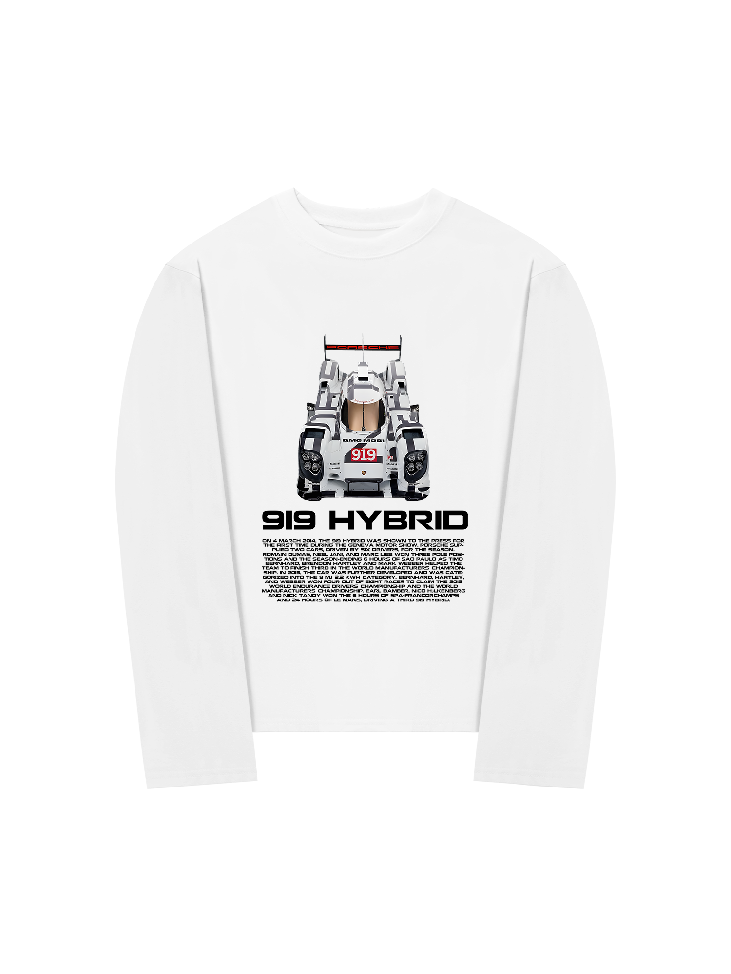 Áo Thun Dài Tay Porsche 919 HYBRID