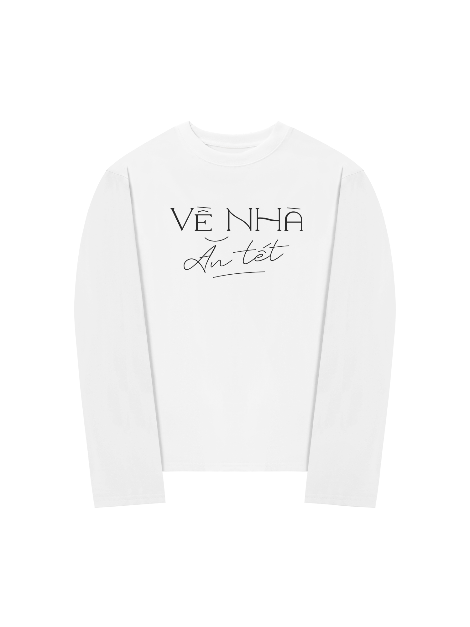 Áo Thun Dài Tay Về Nhà Ăn Tết