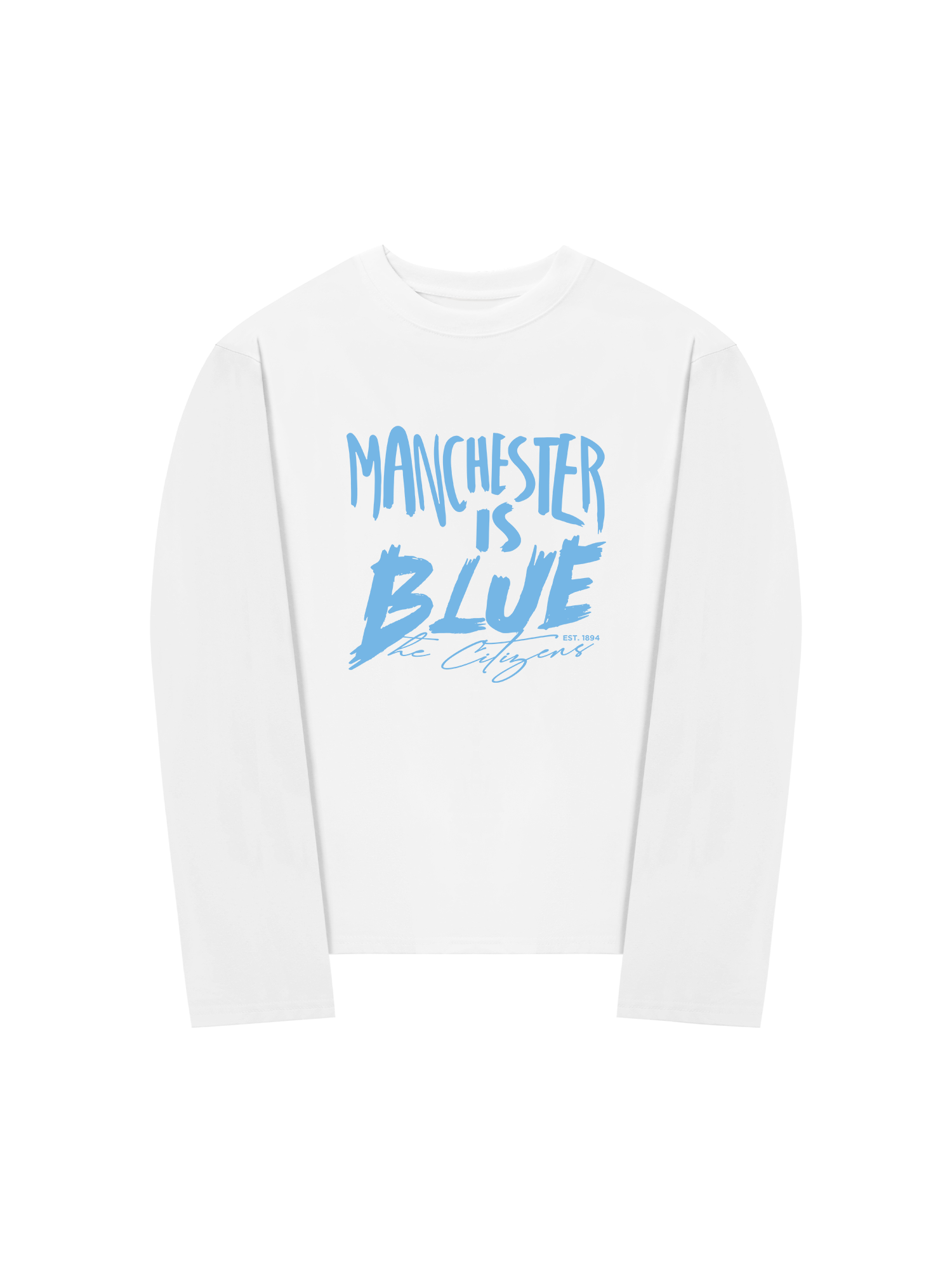 Áo Thun Dài Tay Manchester is Blue