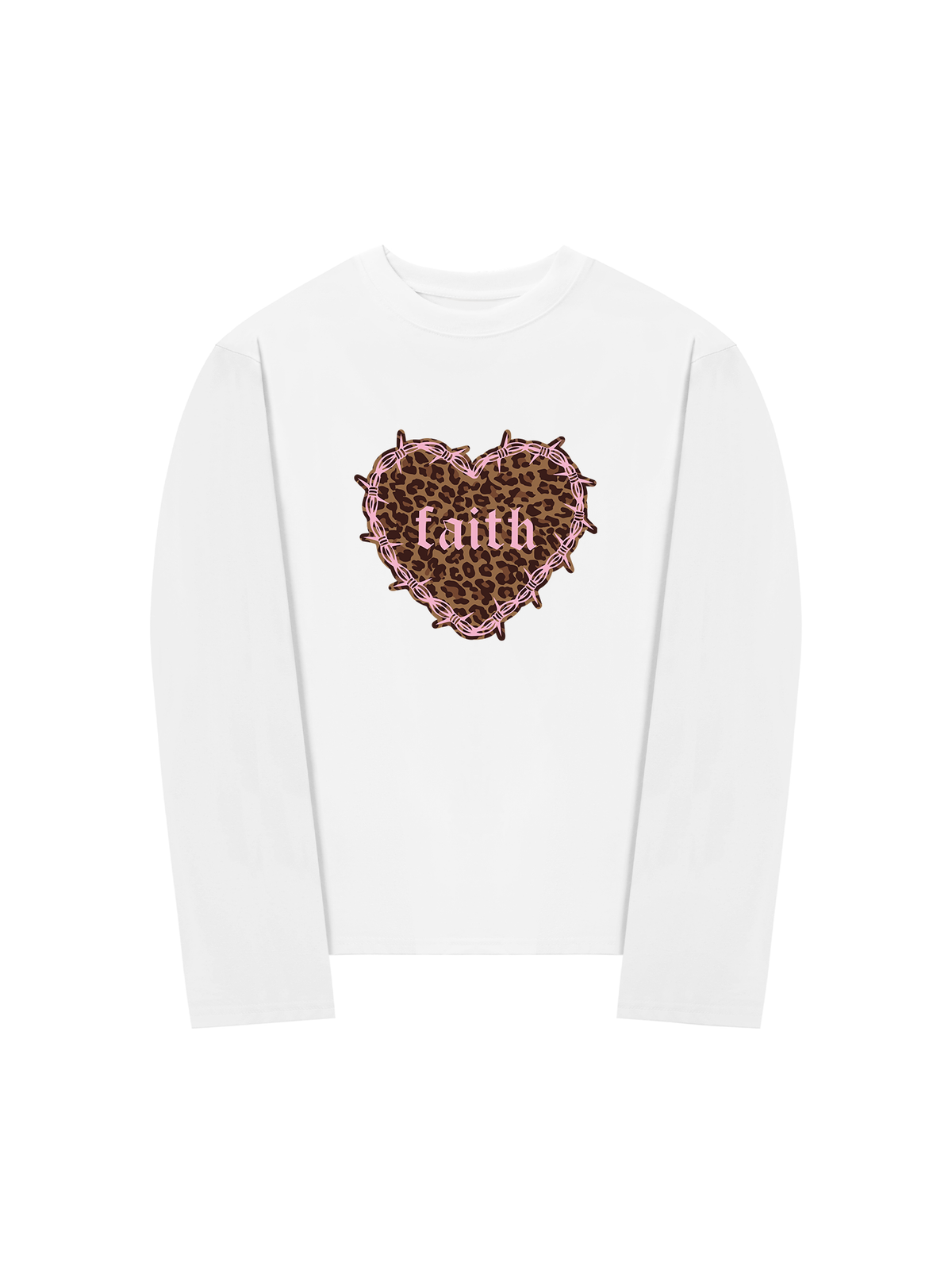 Áo Thun Dài Tay Urban Leopard Faith Heart