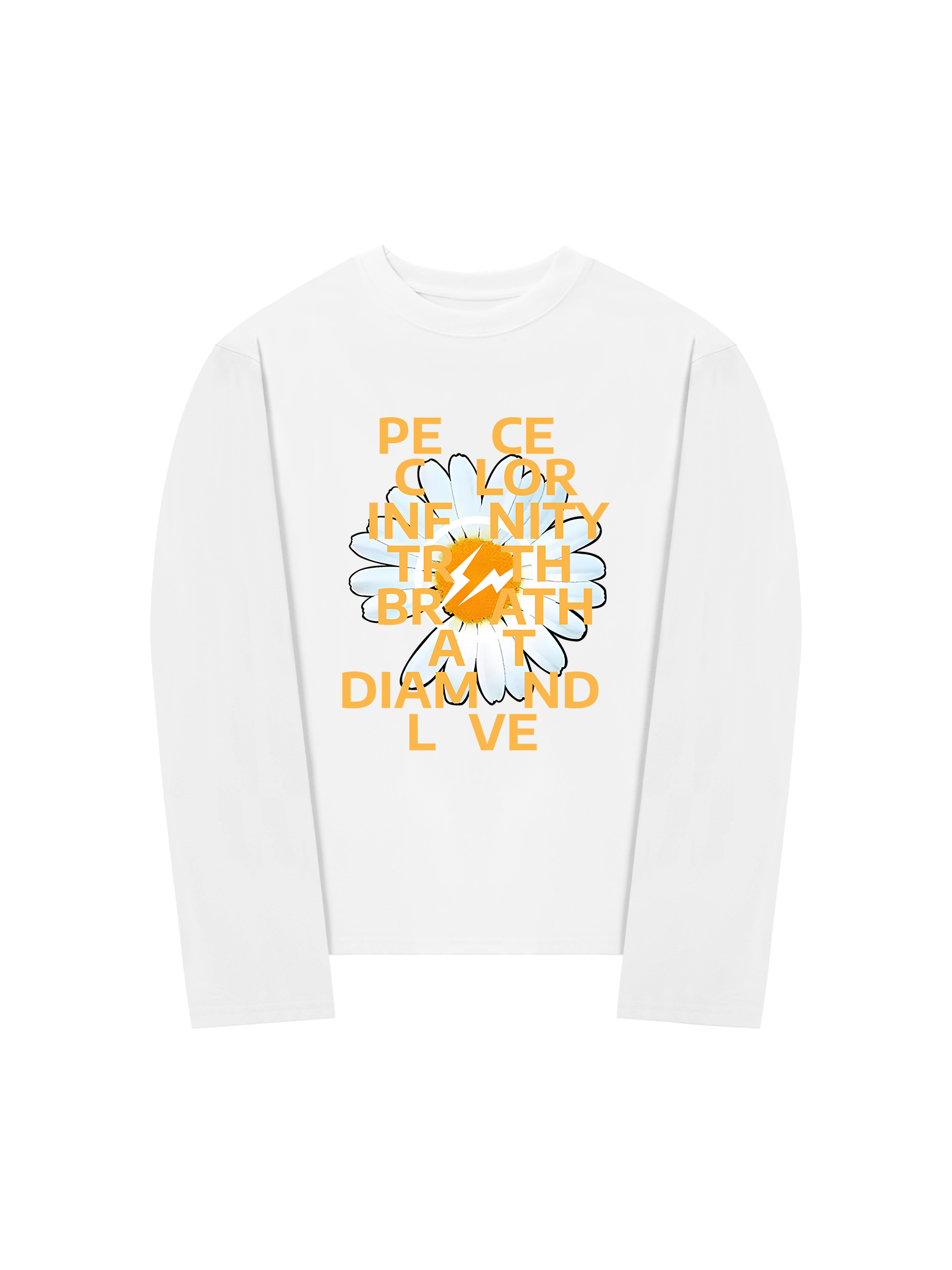 Áo Thun Dài Tay Floral Peace Color Love