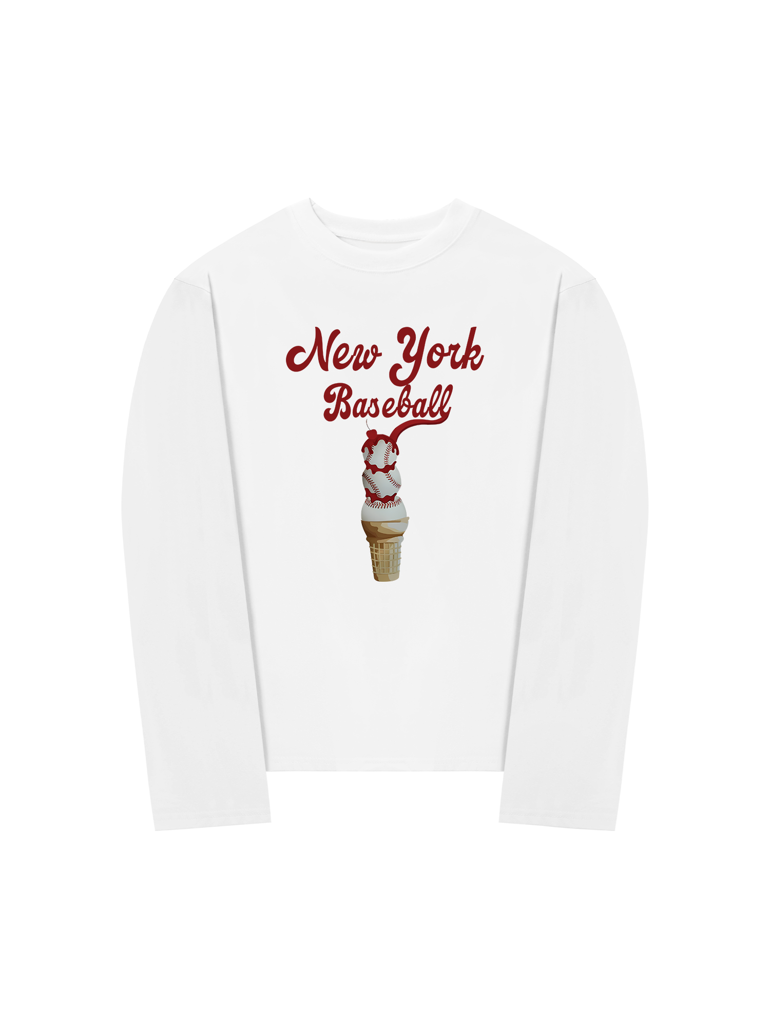 Áo Thun Dài Tay Baseball NewYork Ice Cream