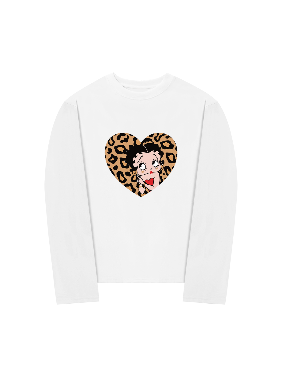 Áo Thun Dài Tay Urban Leopard Betty Cheetah Heart