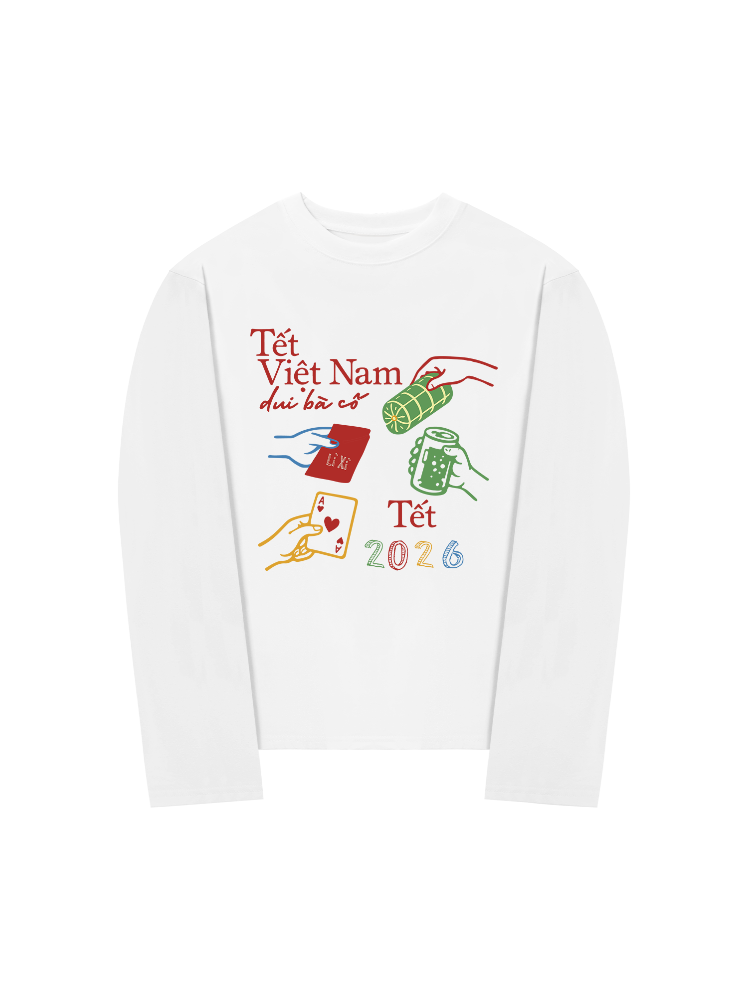 Áo Thun Dài Tay Tết Việt Nam Dui Bà Cố