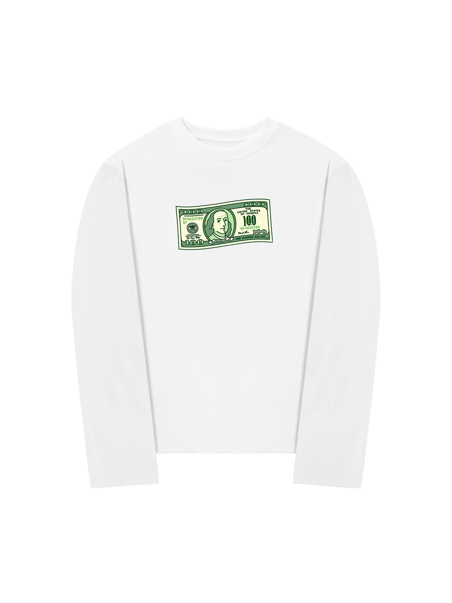 Áo Thun Dài Tay Money Cash Rules Everything