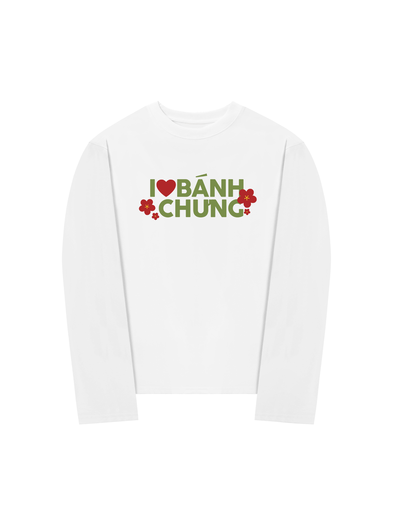 Áo Thun Dài Tay I Love Bánh Chưng