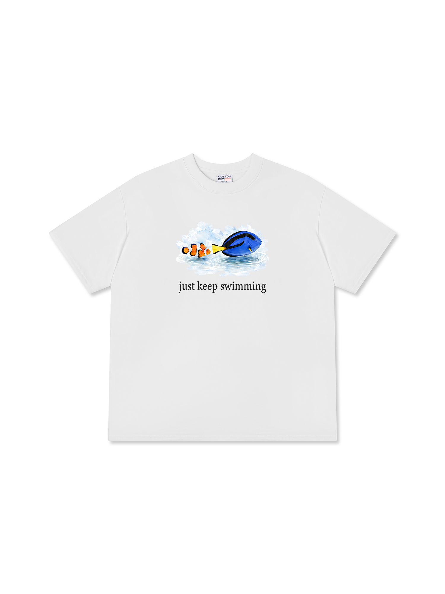 Áo Thun Relaxed Fit Just Keep Swimming