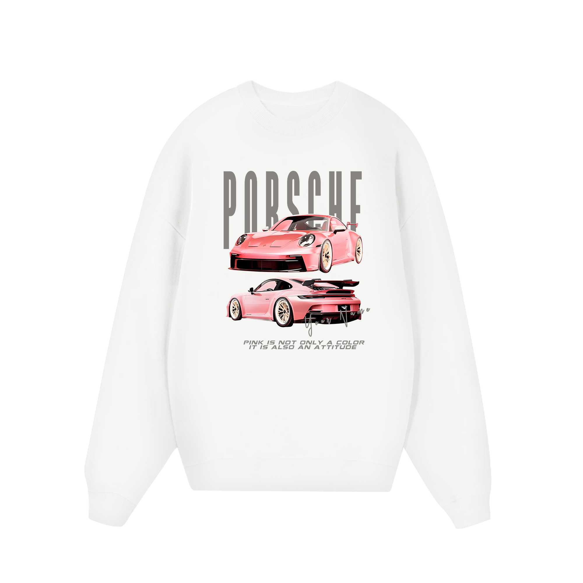 Custom Car Porsche Pink Is Also An Attitude Sweater