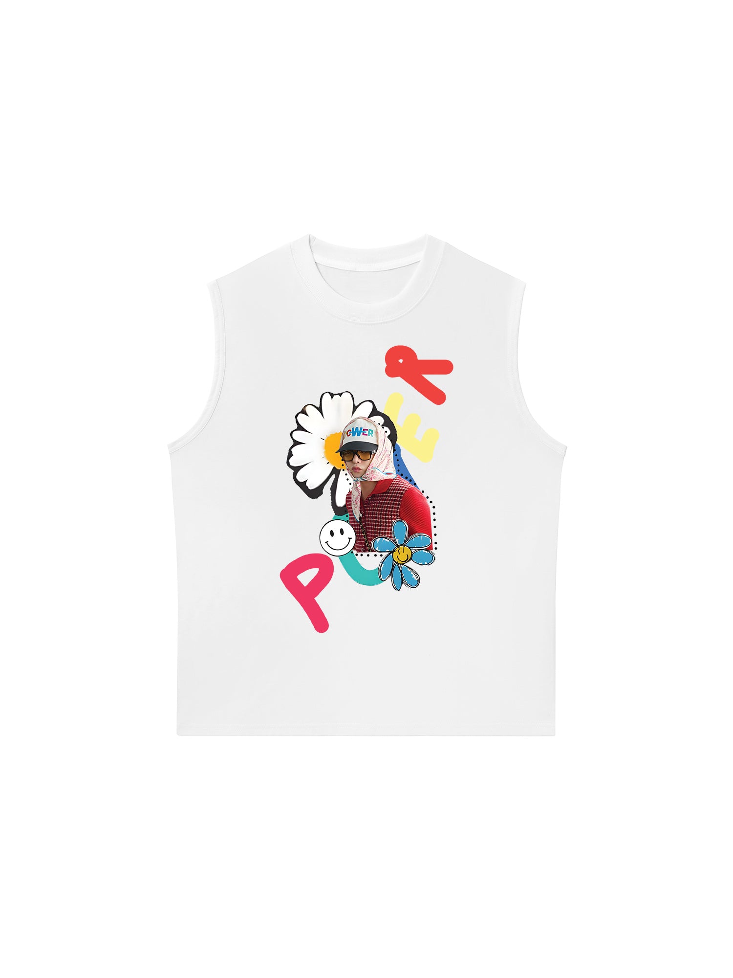 Áo Ba Lỗ Relaxed Fit Floral Power Daisy Flower X GD