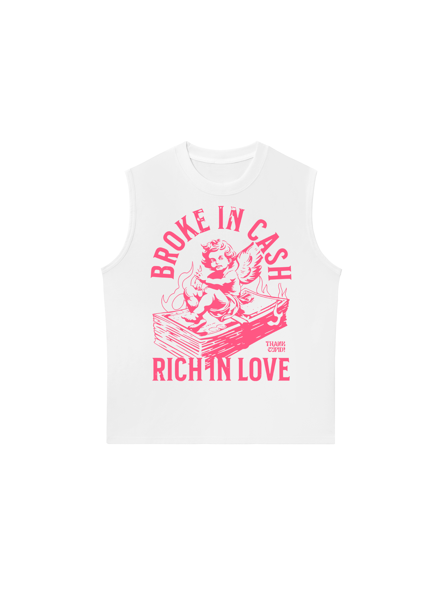 Áo Ba Lỗ Relaxed Fit Money Broke In Cash