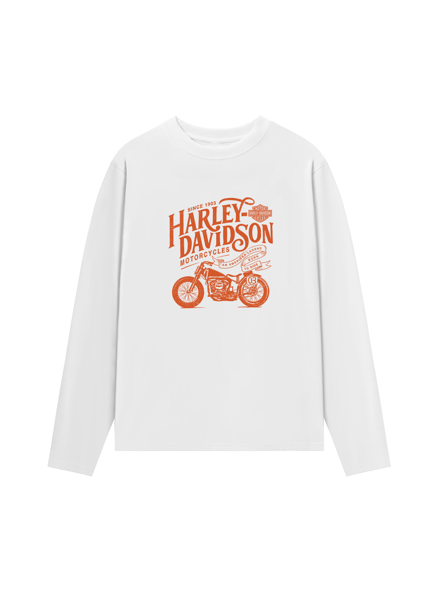 Áo Thun Dài Tay Motorcycles Harley Davidson