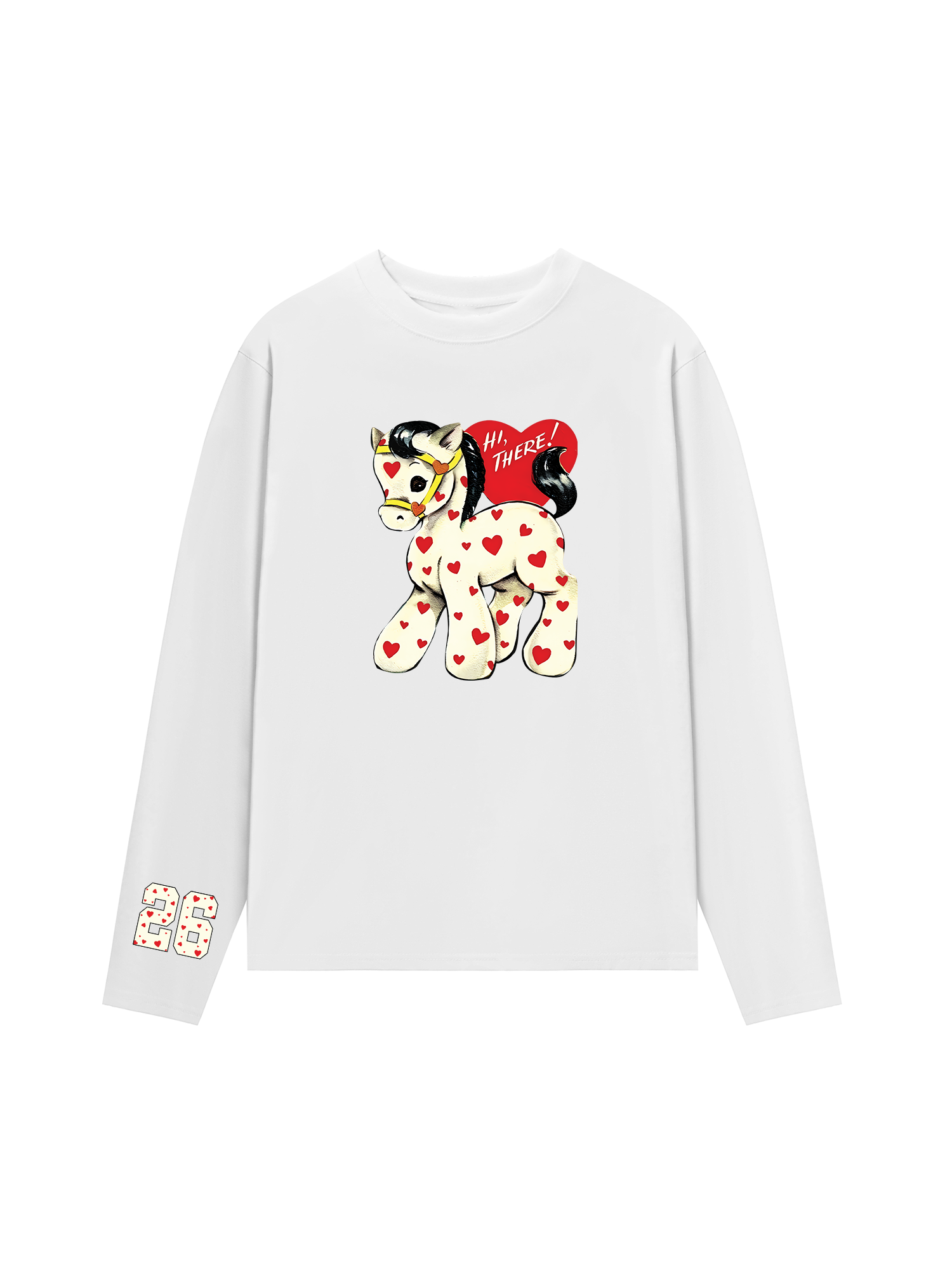 Áo Thun Dài Tay Heart Horse