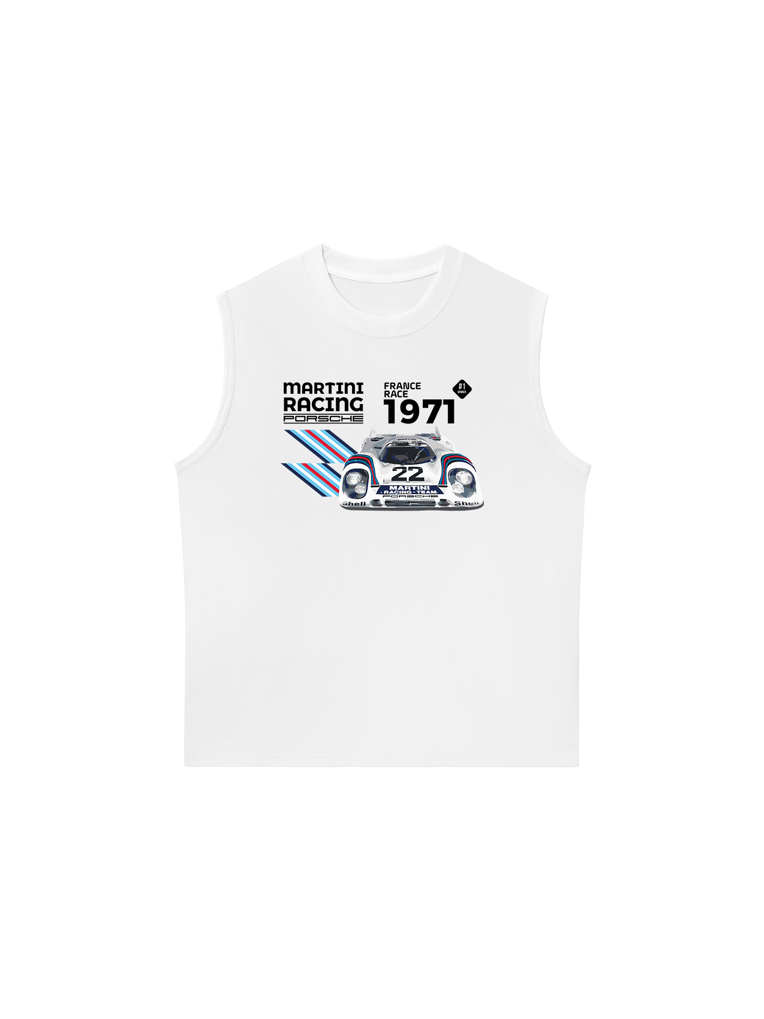 Áo Ba Lỗ Relaxed Fit Porsche France Race 1971
