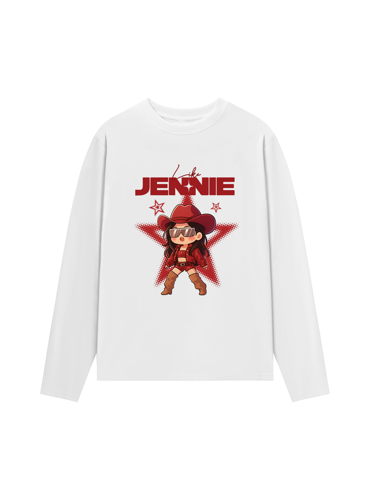 Áo Thun Dài Tay Black Pink Like Jenie