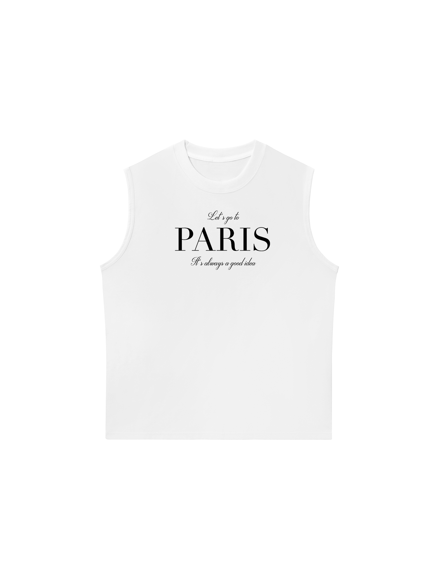 Áo Ba Lỗ Relaxed Fit City Let_s go to Paris
