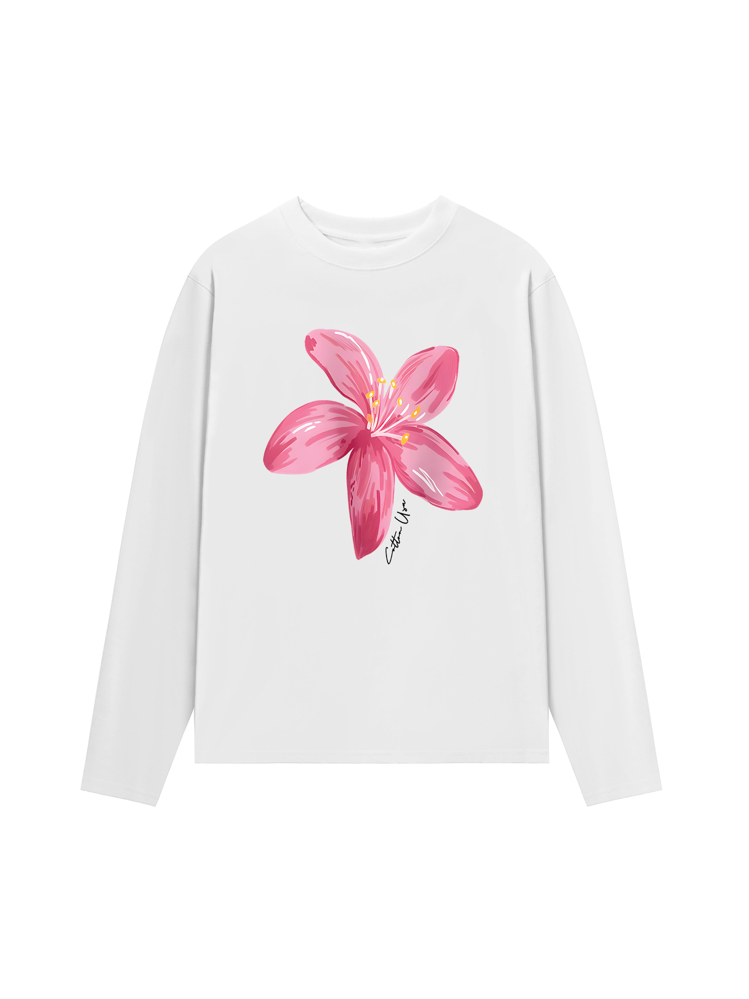 Áo Thun Dài Tay Floral Pink Flower