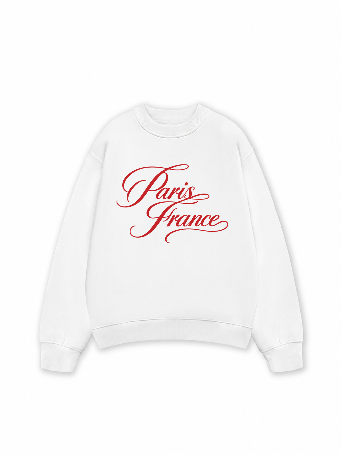 Áo Sweater Nỉ Hai Da  Red Paris France