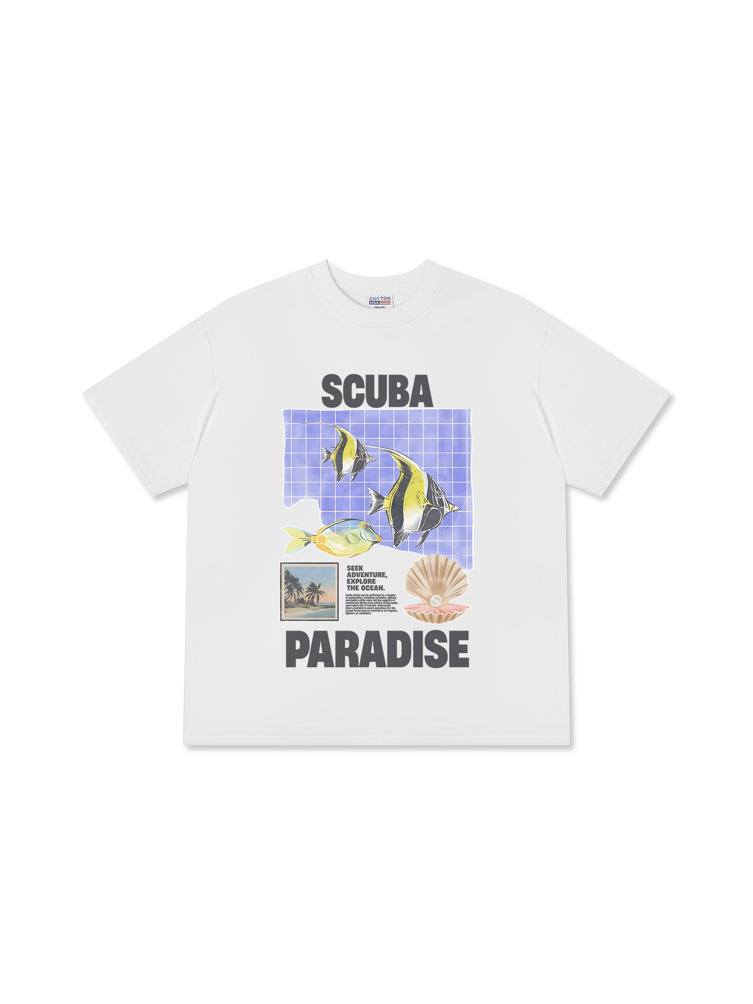 Áo Thun Relaxed Fit Tropical Scuba Paradise