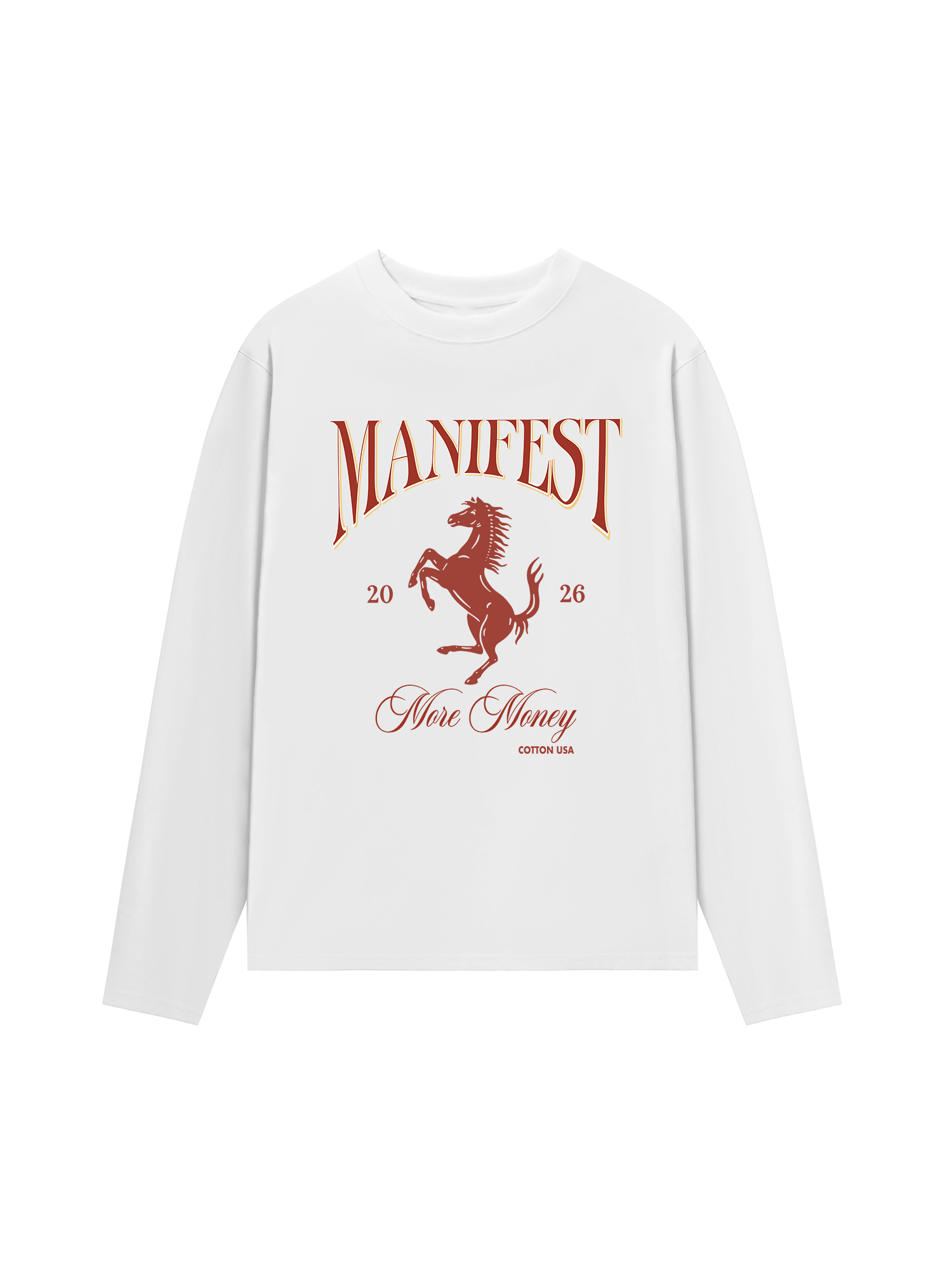Áo Thun Dài Tay Manifest 2026 More Money