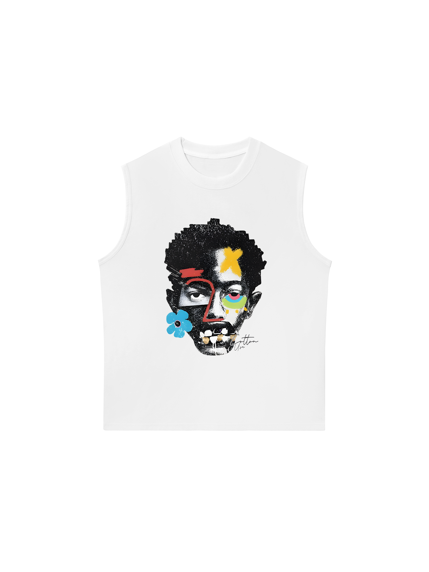 Áo Ba Lỗ Relaxed Fit Rapper Multi Element Cotton USA