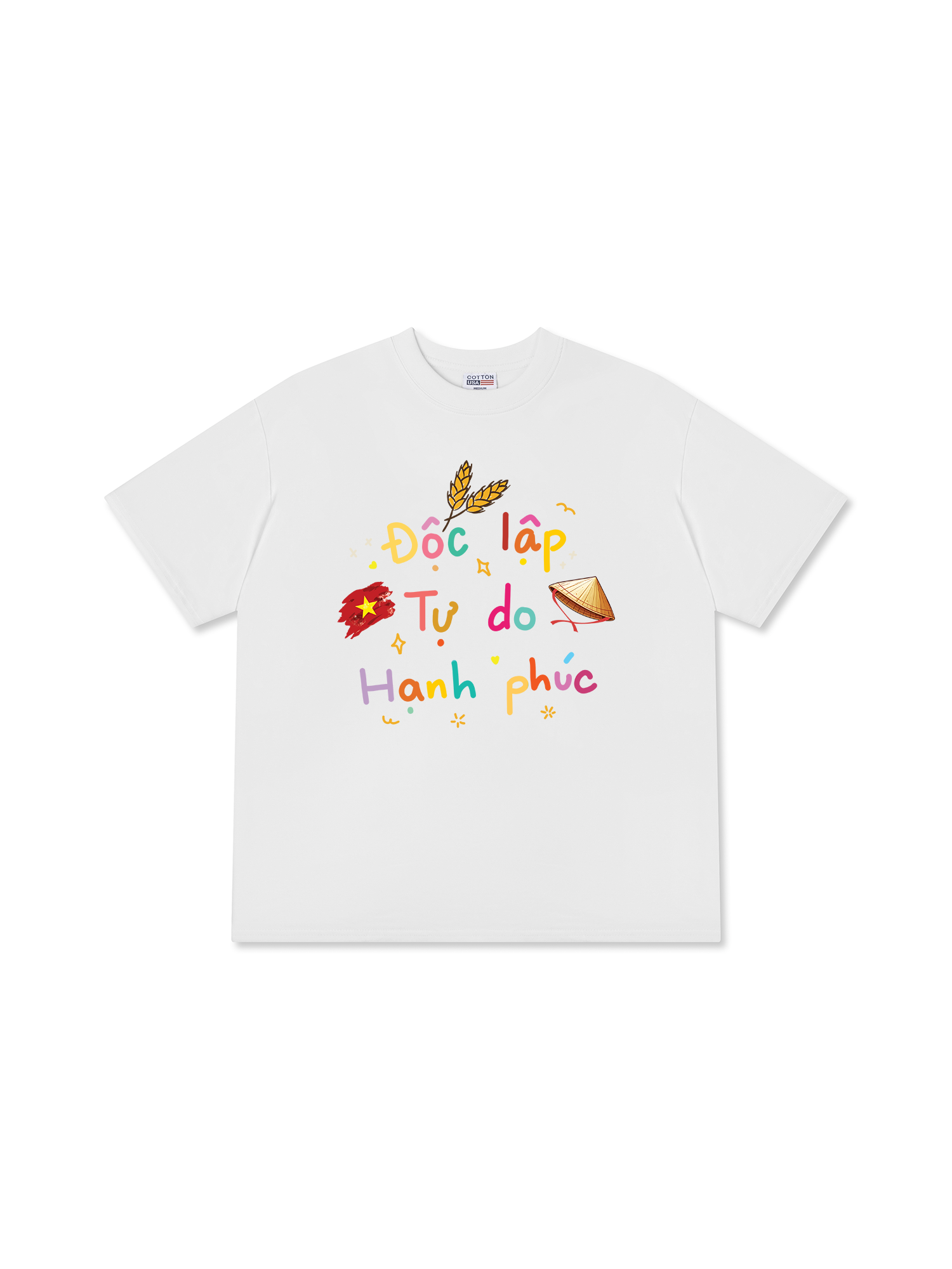 Áo Thun Relaxed Fit Việt Nam  Độc Lập - Tự Do - Hạnh Phúc