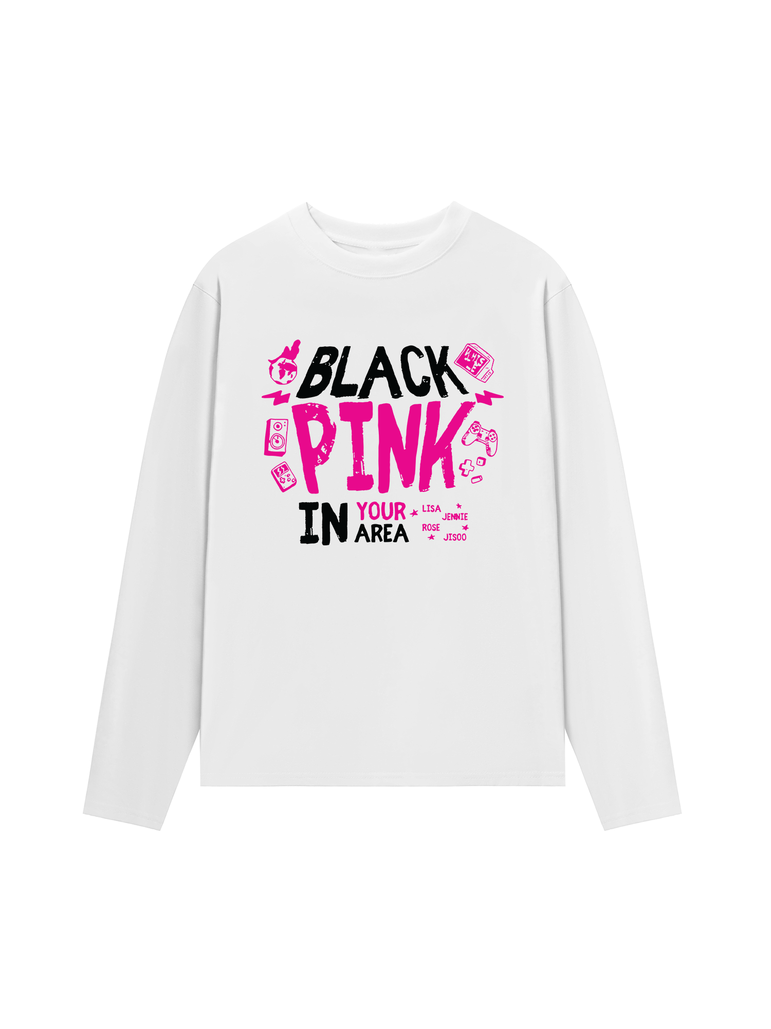 Áo Thun Dài Tay Black Pink In Your Area