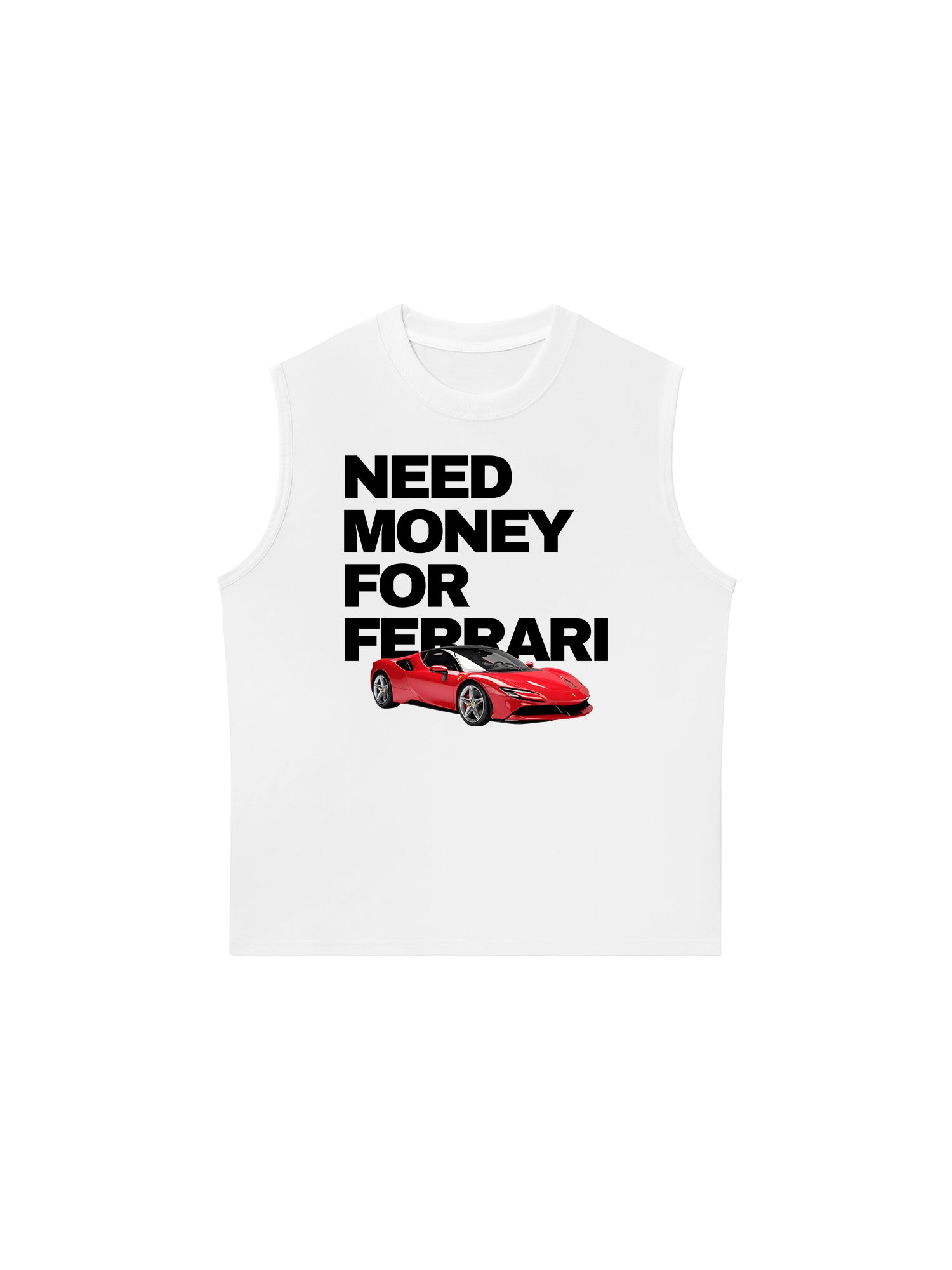 Áo Ba Lỗ Relaxed Fit Ferrari Need Money For Classic