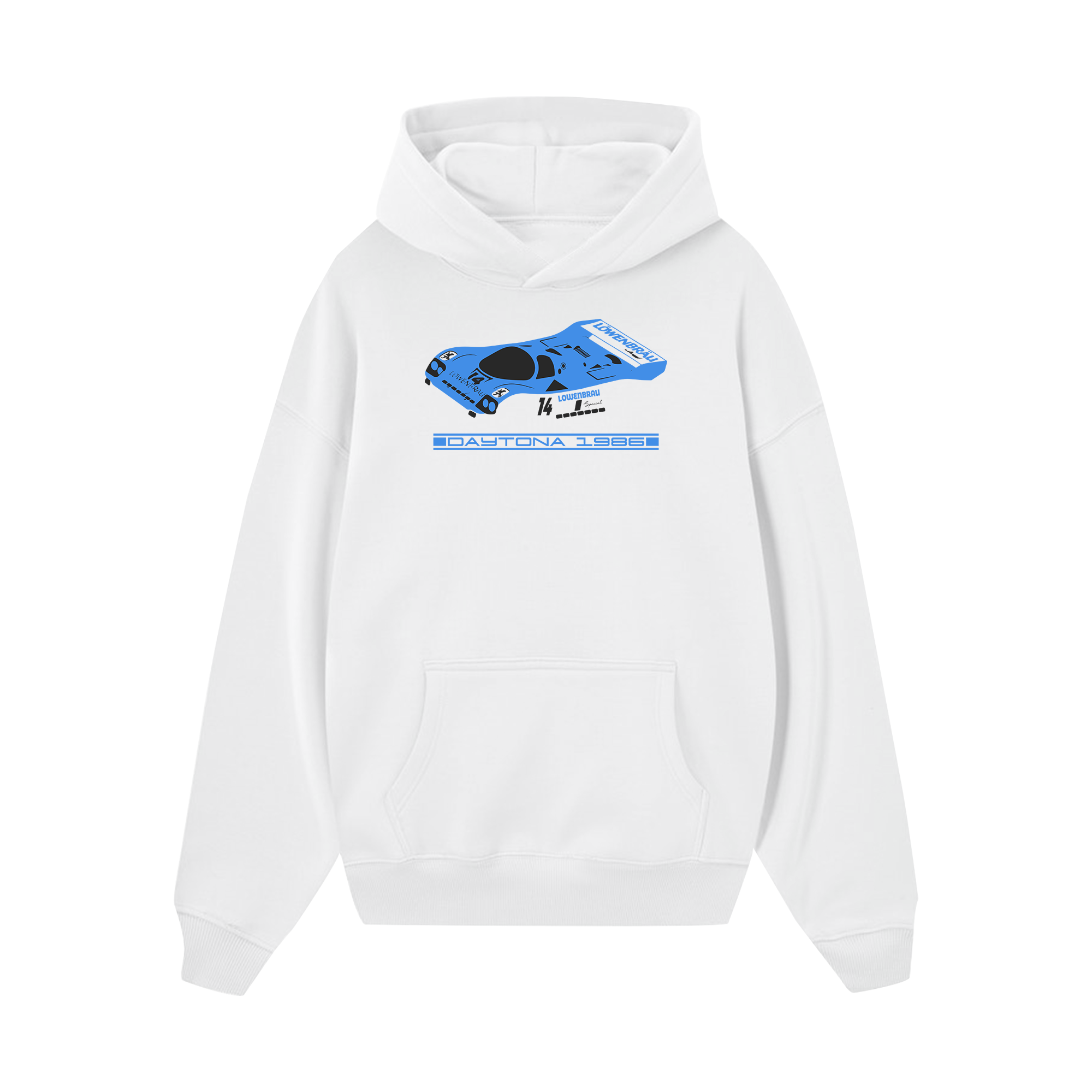 Porsche Cyan Daytona 1986 Hoodie