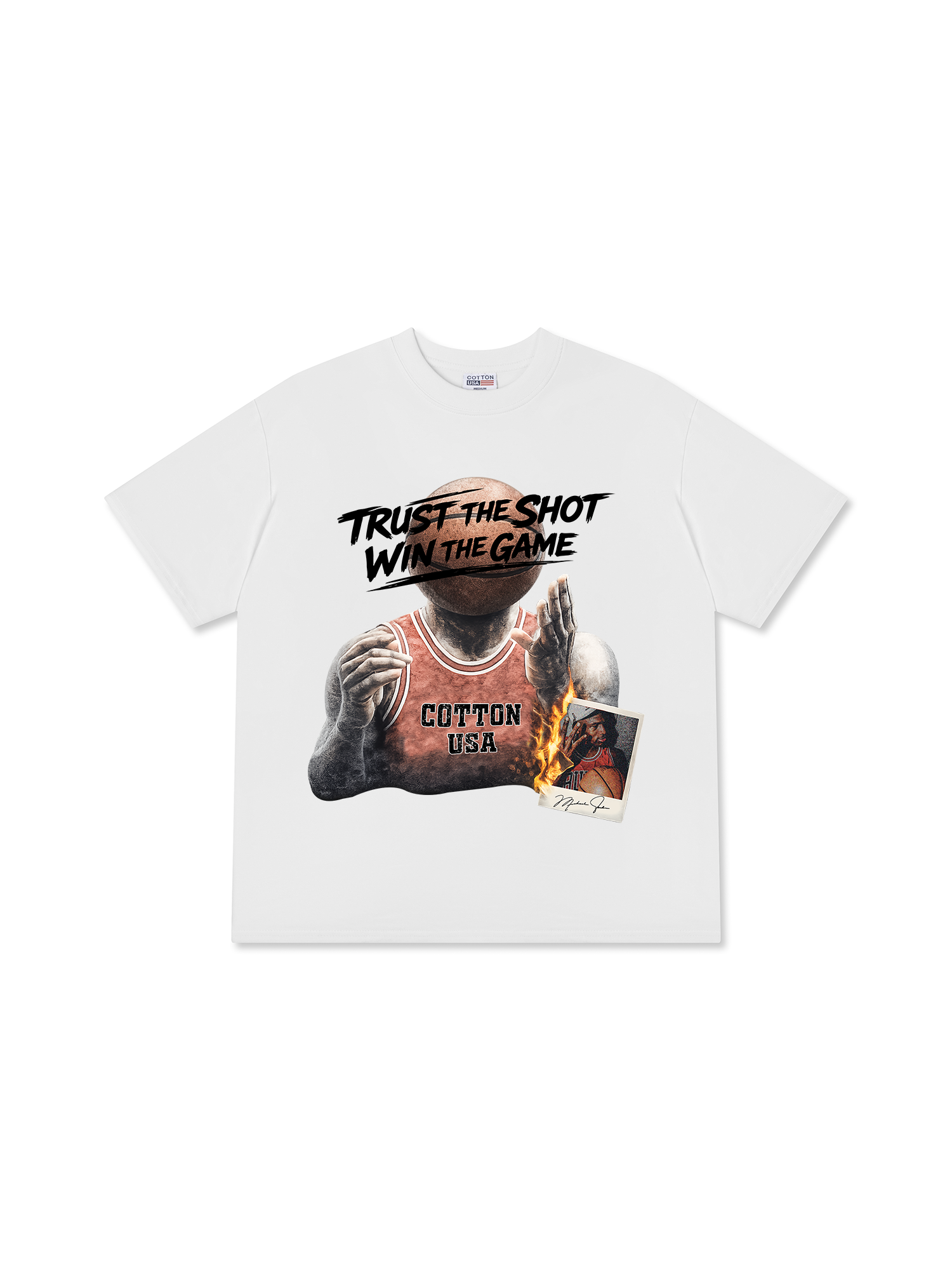 Áo Thun Relaxed Fit  Basketball Trust The Shot Win The Game