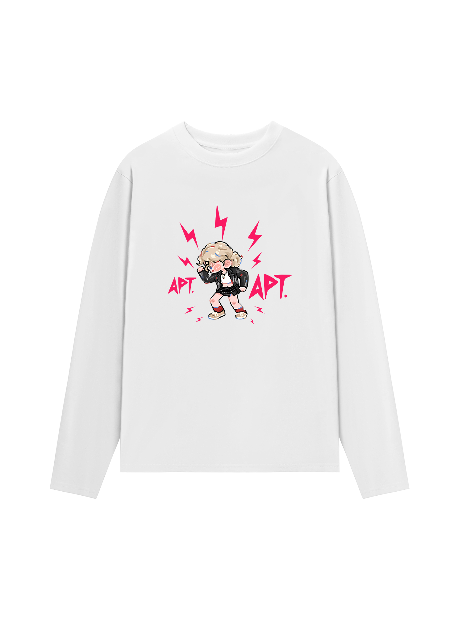 Áo Thun Dài Tay Black Pink Cute APT