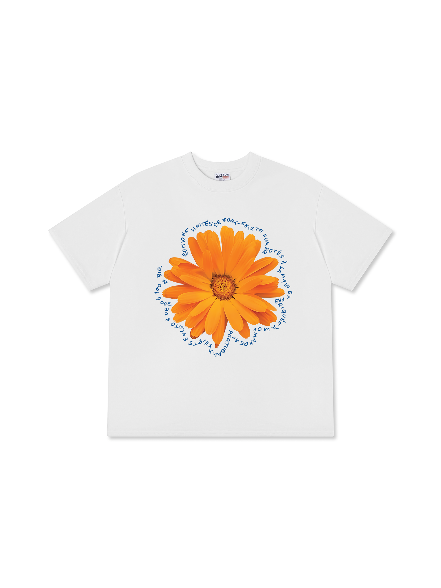 Áo Thun Relaxed Fit Floral Orange Flower