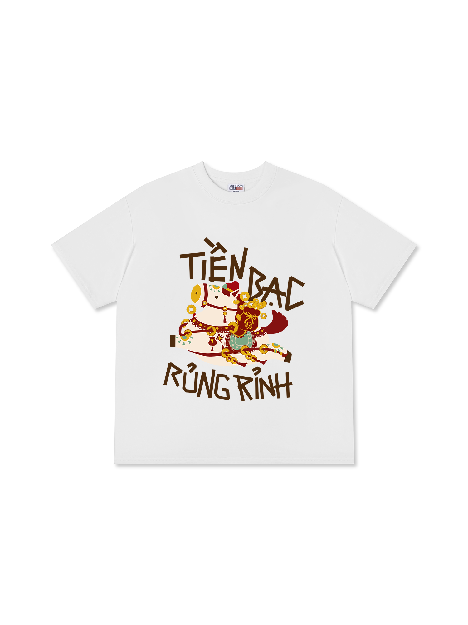 Áo Thun Relaxed Fit Tiền Bạc Rủng Rỉnh