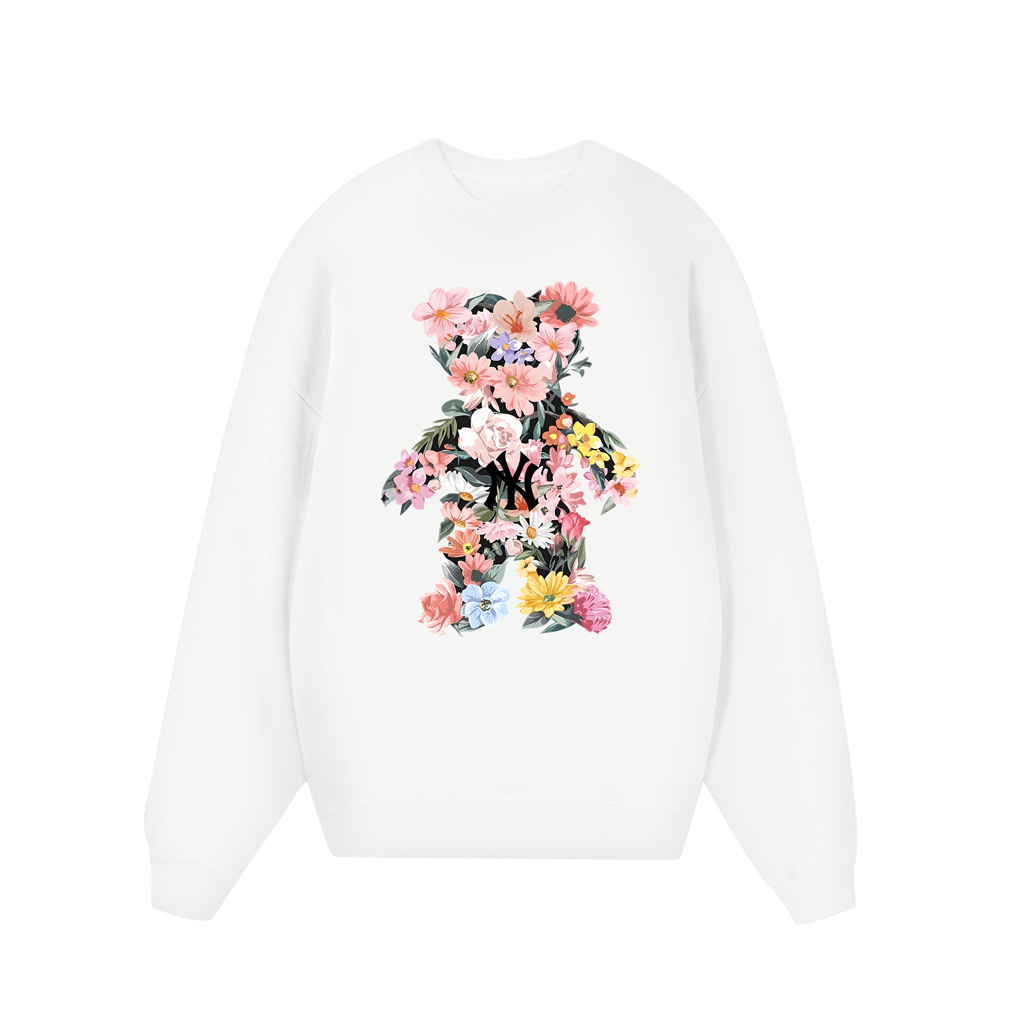 MLB Floral Teaddy Bear Flower Sweater