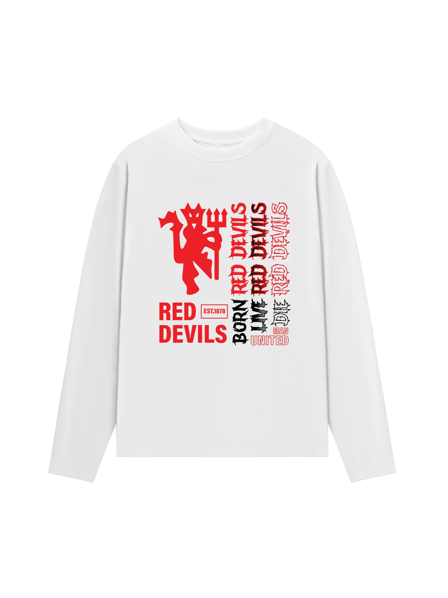 Áo Thun Dài Tay Red Devils EST 1878
