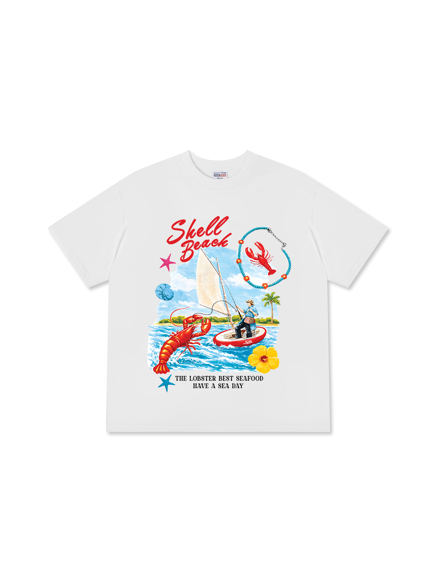Áo Thun Relaxed Fit Shell Beach