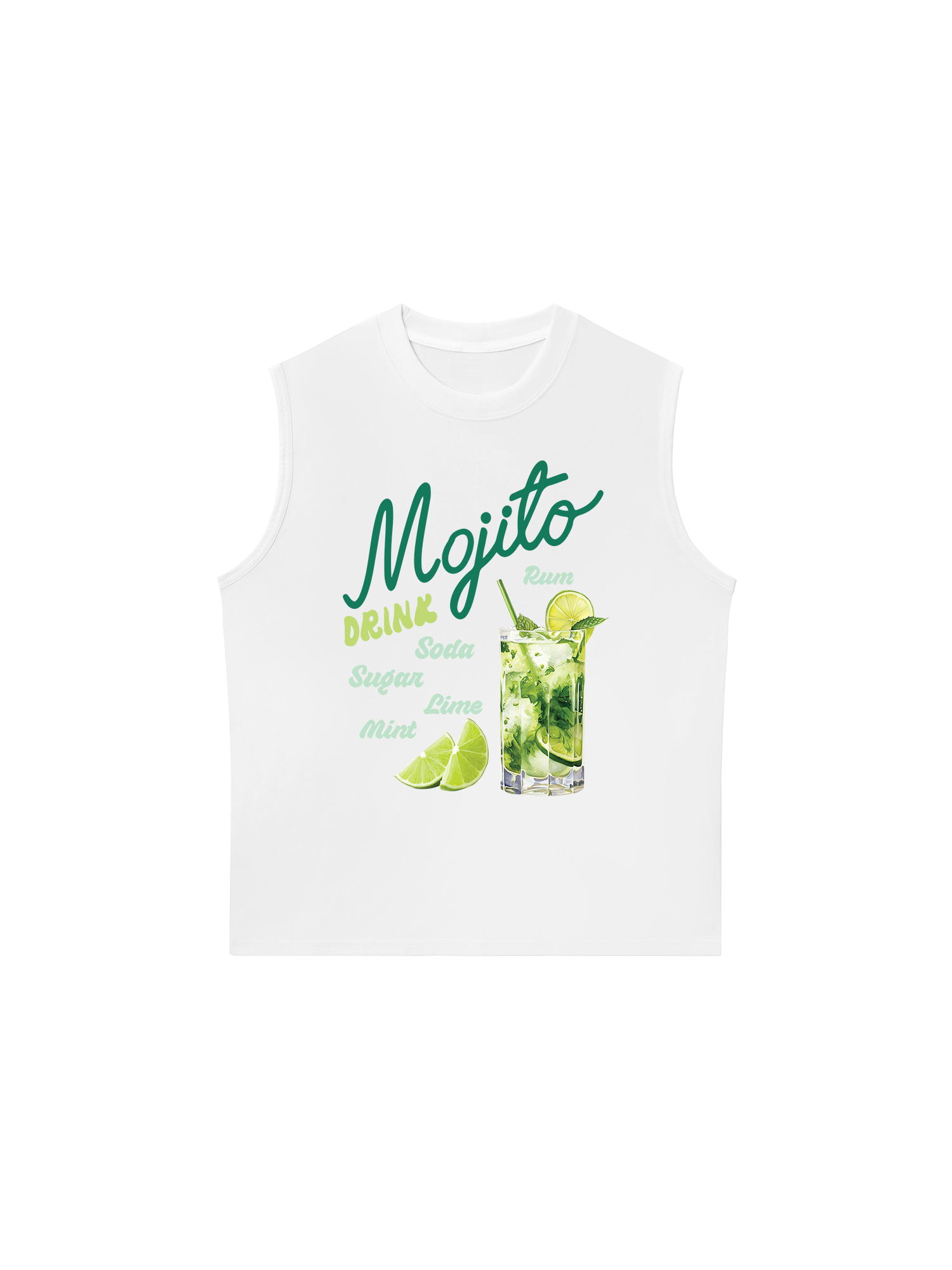 Áo Ba Lỗ Relaxed Fit Mojito Drink