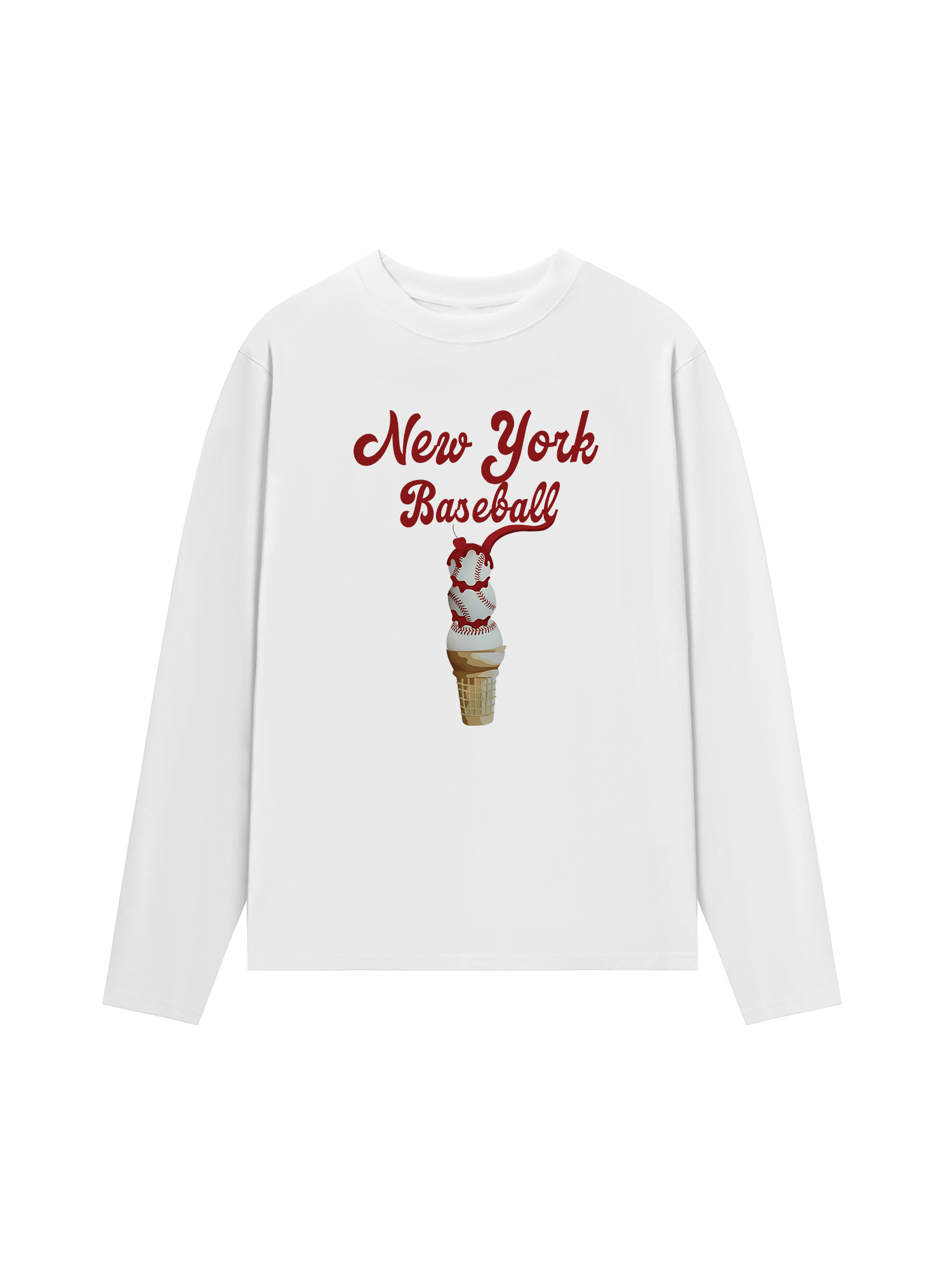 Áo Thun Dài Tay Baseball NewYork Ice Cream