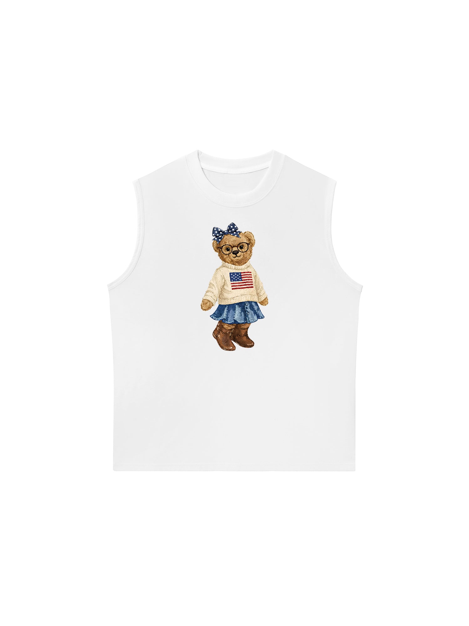 Áo Ba Lỗ Relaxed Fit Soft Girl Bear