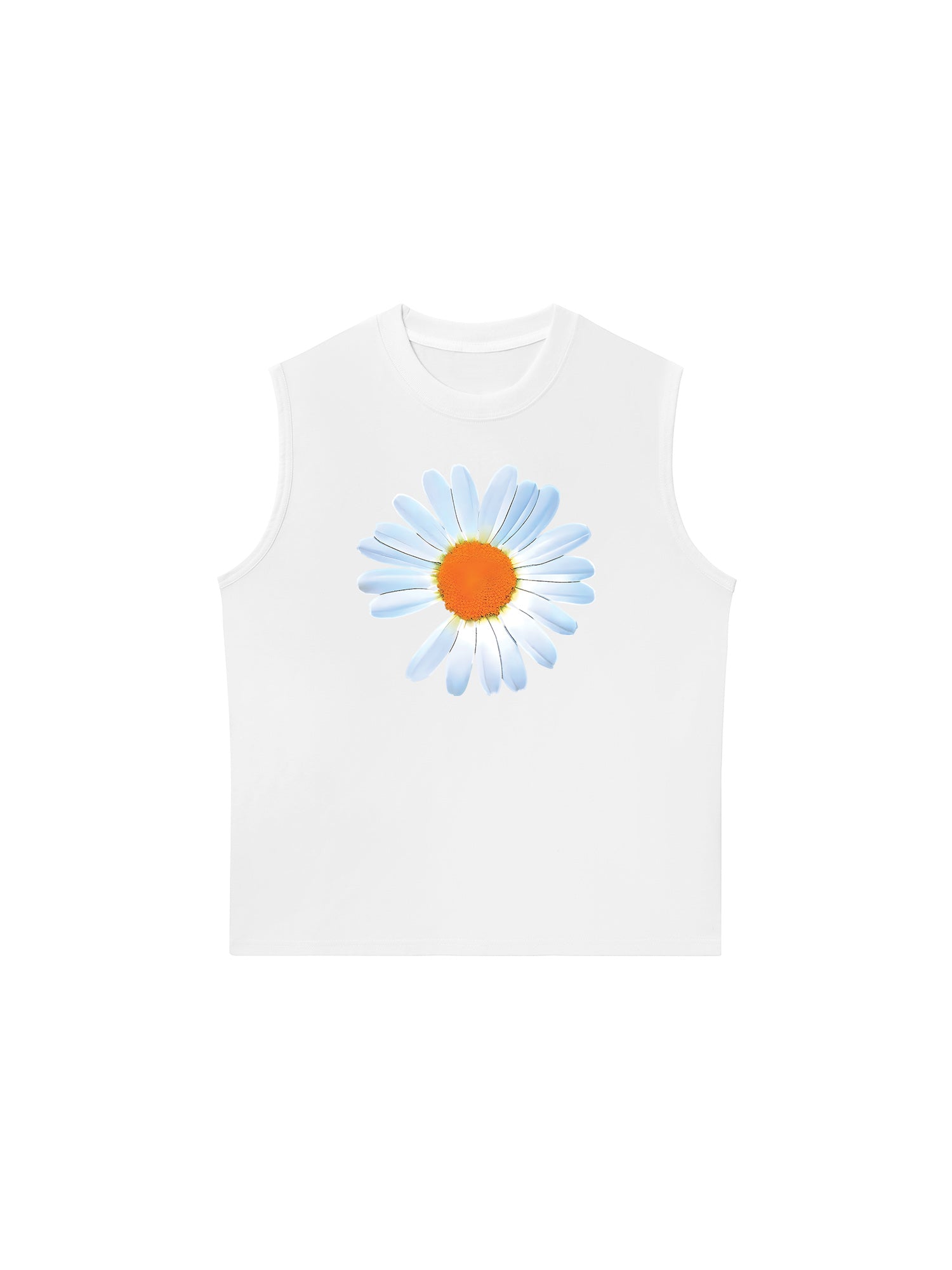 Áo Ba Lỗ Relaxed Fit Floral Design For VIP Daisy Flower