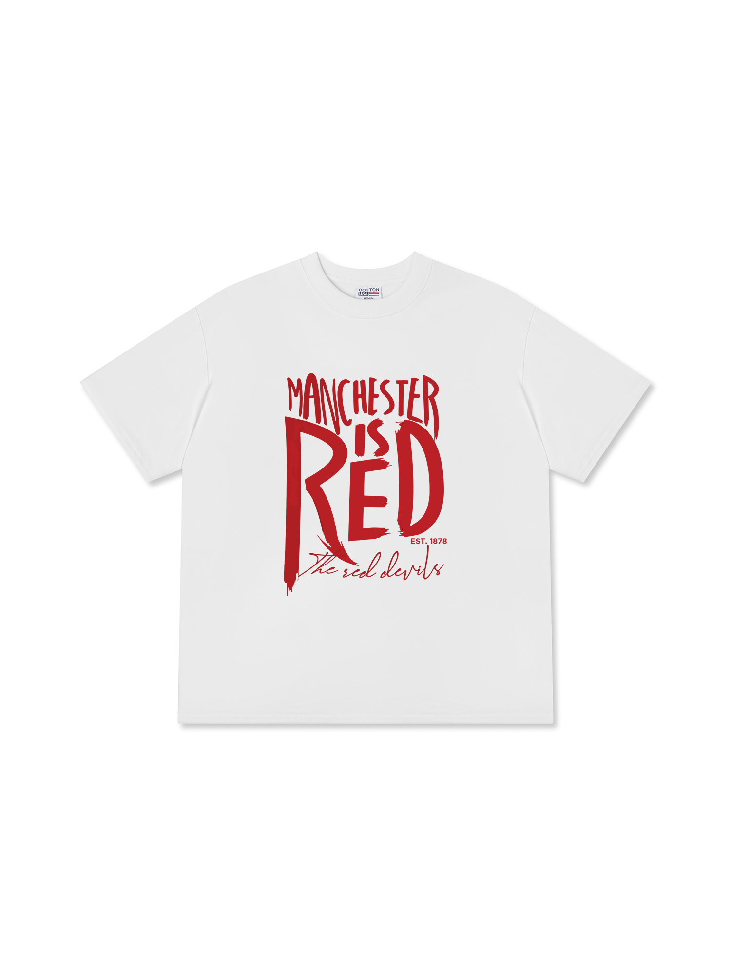Áo Thun Relaxed Fit Soccer Manchester is Red