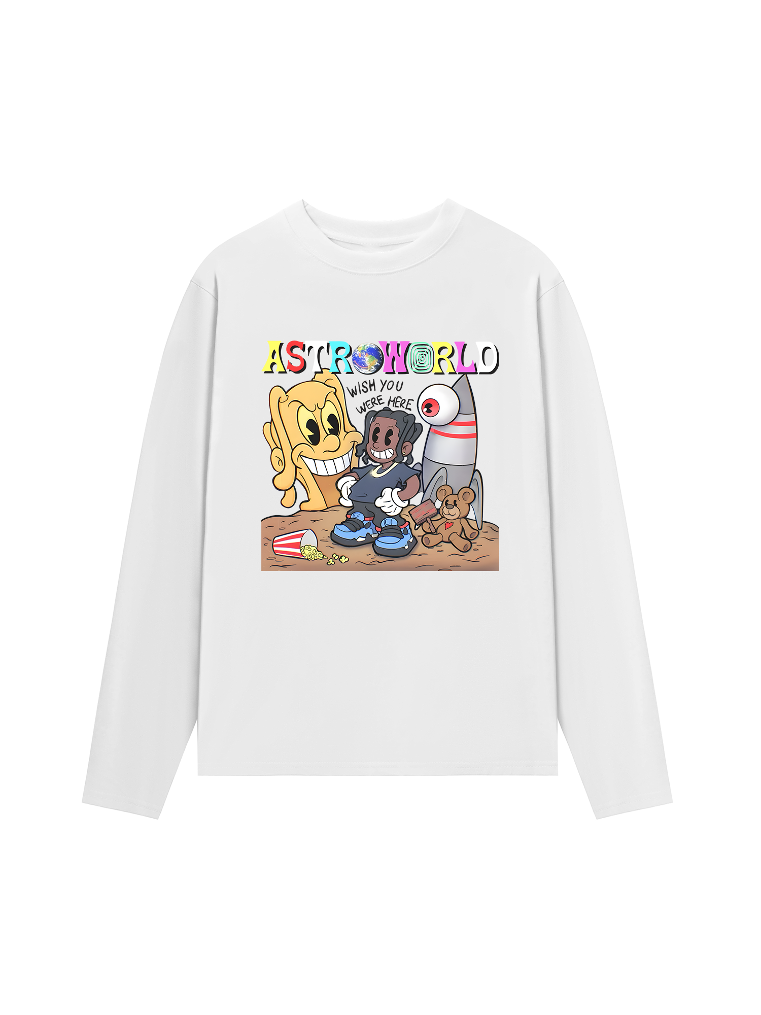 Áo Thun Dài Tay Astroworld Travis