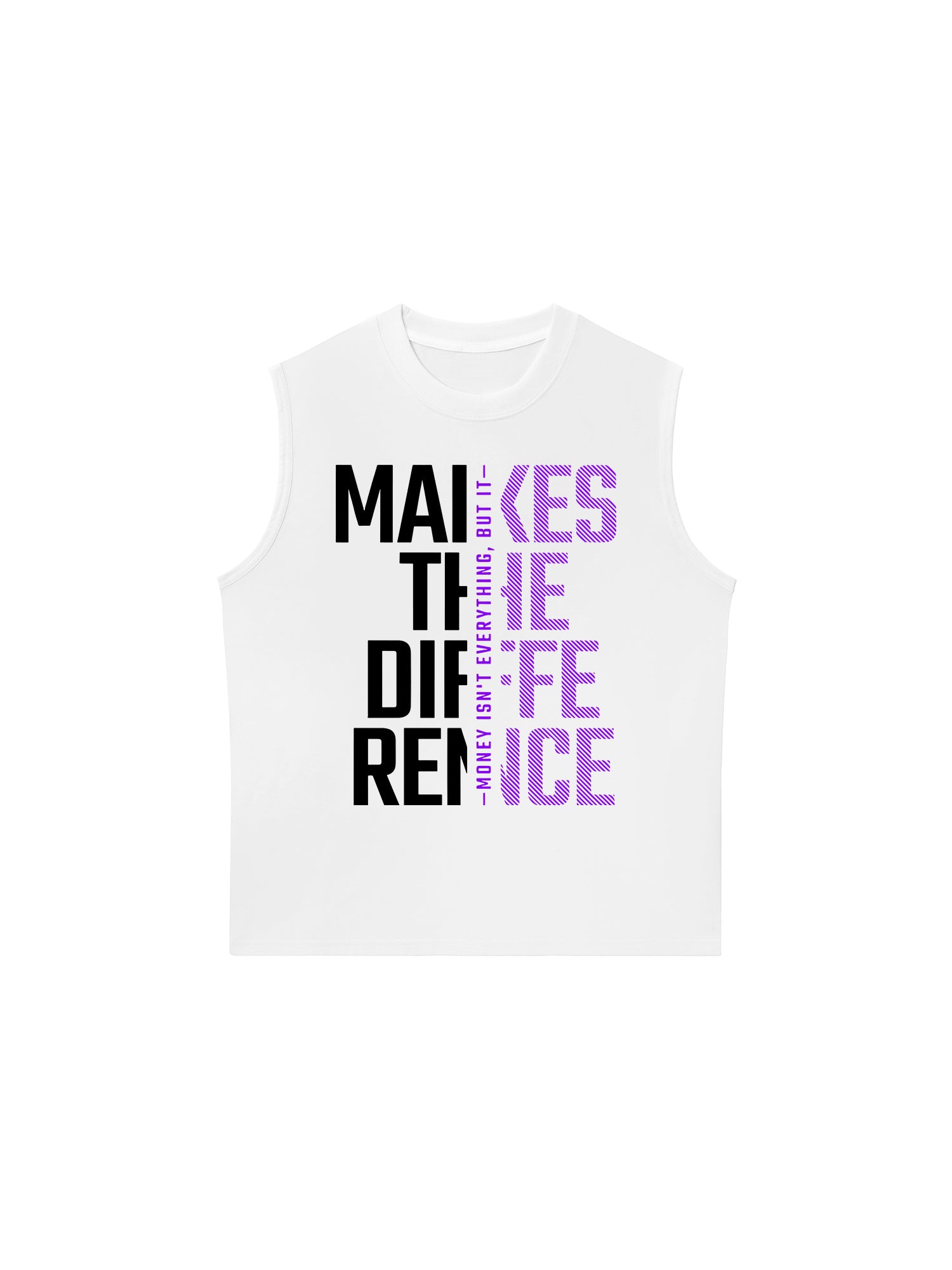 Áo Ba Lỗ Relaxed Fit Money Motivational Modern Typographic