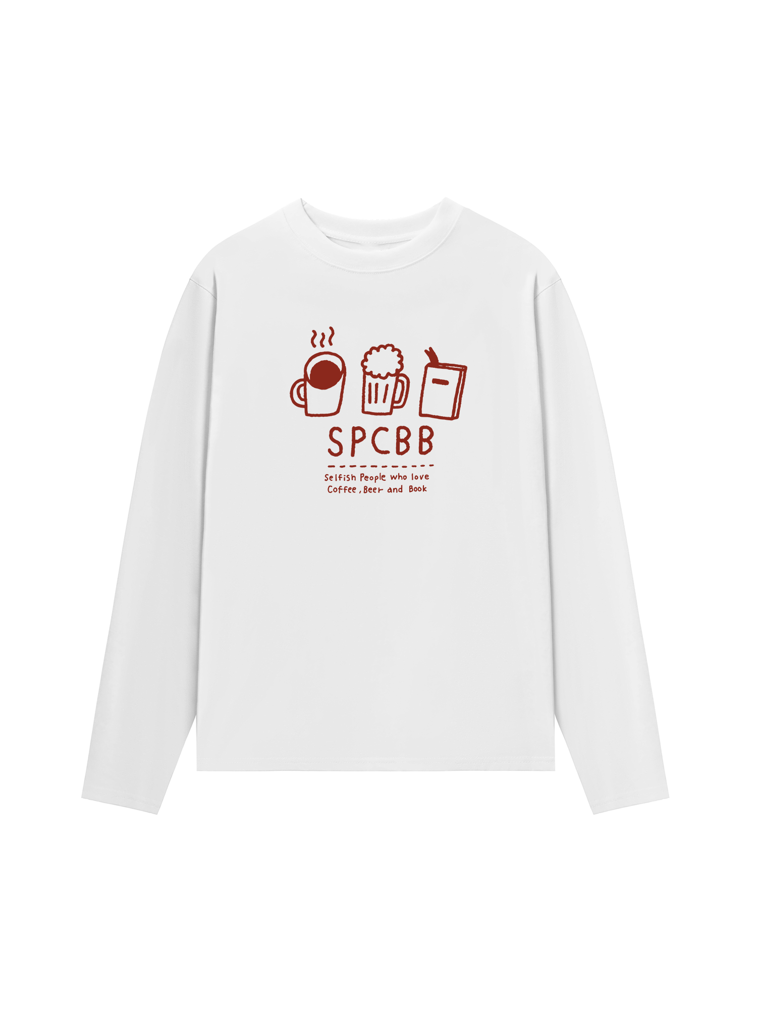 Áo Thun Dài Tay Selfish People Who Love Coffee Beer And Book