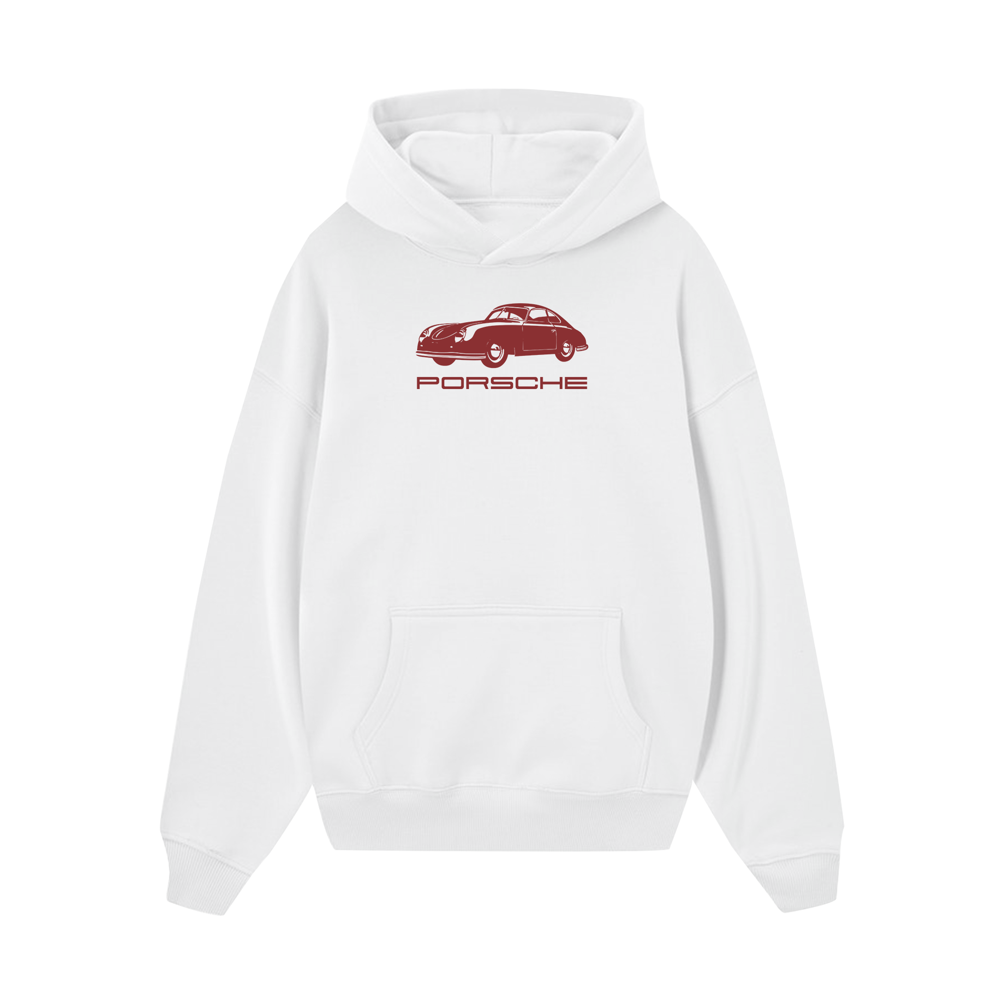 Porsche 356 Scale In Feet Hoodie