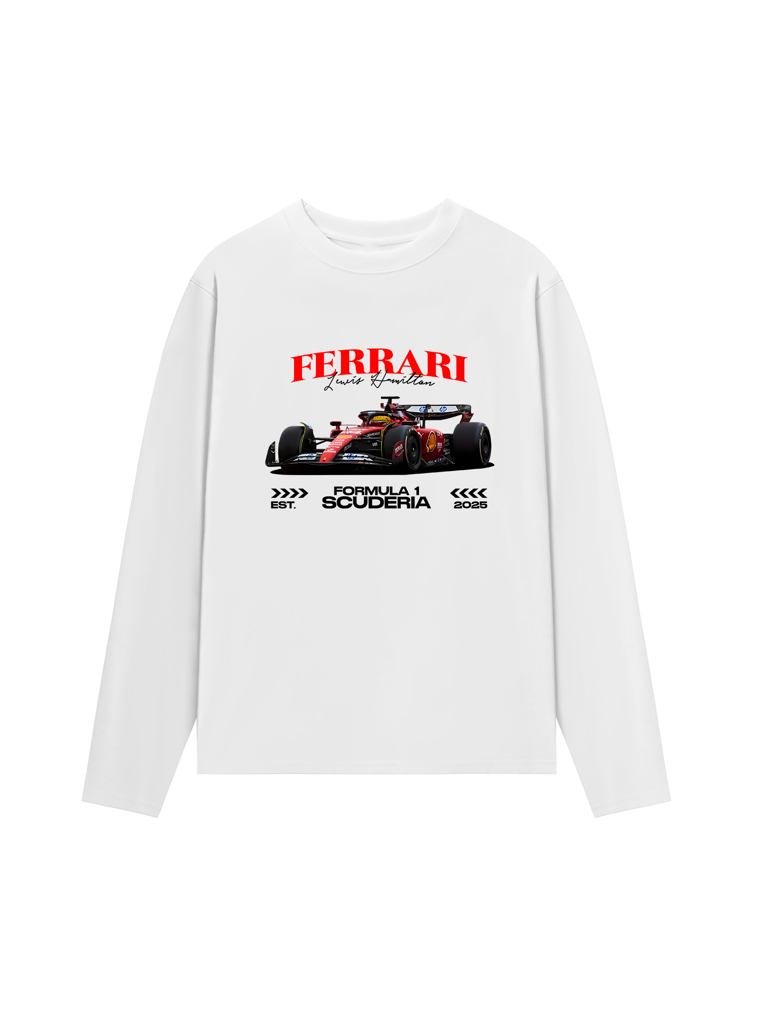 Áo Thun Dài Tay Ferrari Formula 1 Scuderia